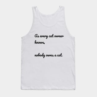 Cat Owner Gift Tank Top